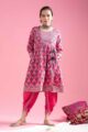 Image for Kusvaa Wsr415 Chitradevi Cotton Kurta With Dhoti Set Side