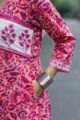 Image for Kusvaa Wsr420 Giynna Cotton Handblock Dress Closeup 2