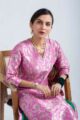 Image for Kusvaa Avdaf270 Renelle Banarasi Kurta With Pant Set Sitting