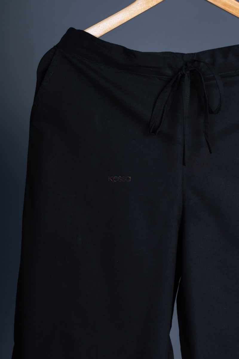 Image for Kusvaa Sap19 Cotton Salwar Black Front