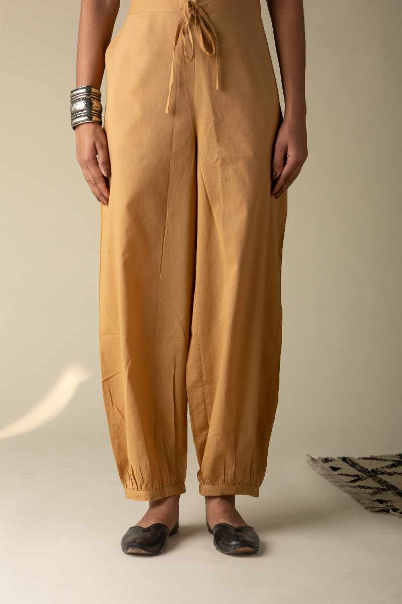 Image for Kusvaa Sap19 Cotton Salwar Camel Front New