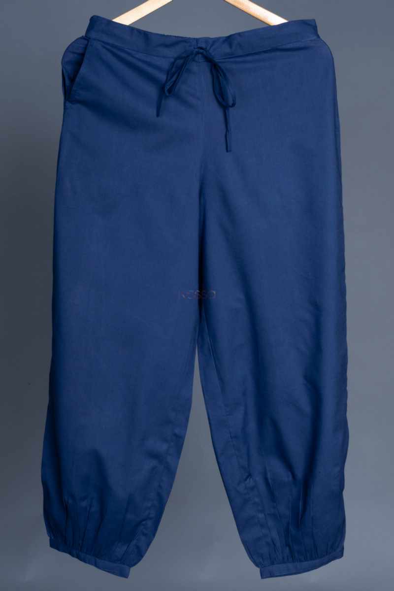 Image for Kusvaa Sap19 Cotton Salwar Inkblue Side