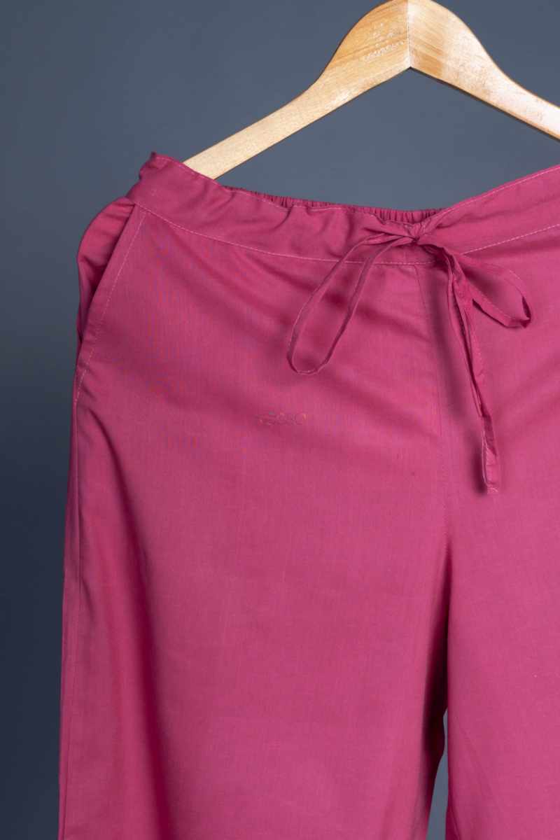 Image for Kusvaa Sap19 Cotton Salwar Rosepink Sitting