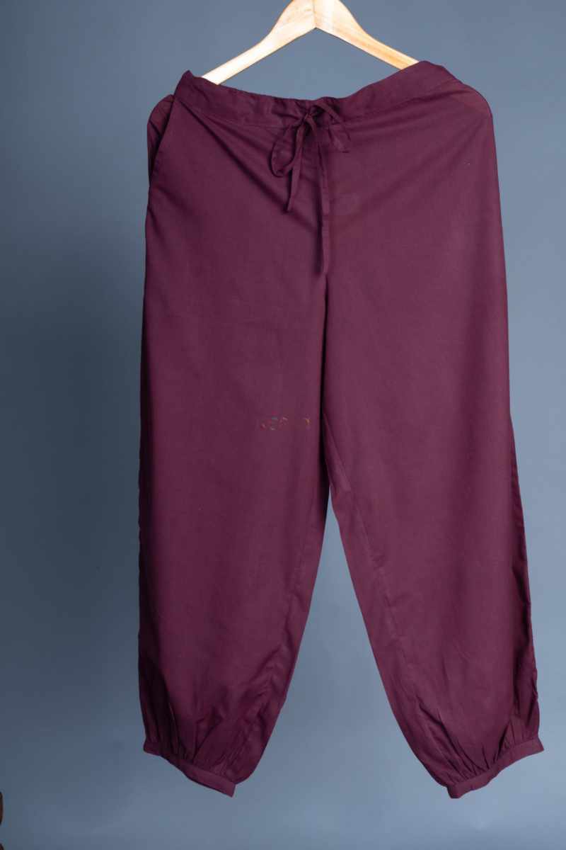 Image for Kusvaa Sap19 Cotton Salwar Wine Side