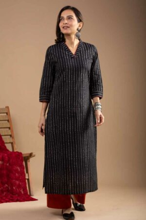 Image for Kusvaa Vcr234 Utkarika Cotton Straight Kurta Featured