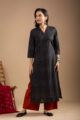 Image for Kusvaa Vcr234 Utkarika Cotton Straight Kurta Front