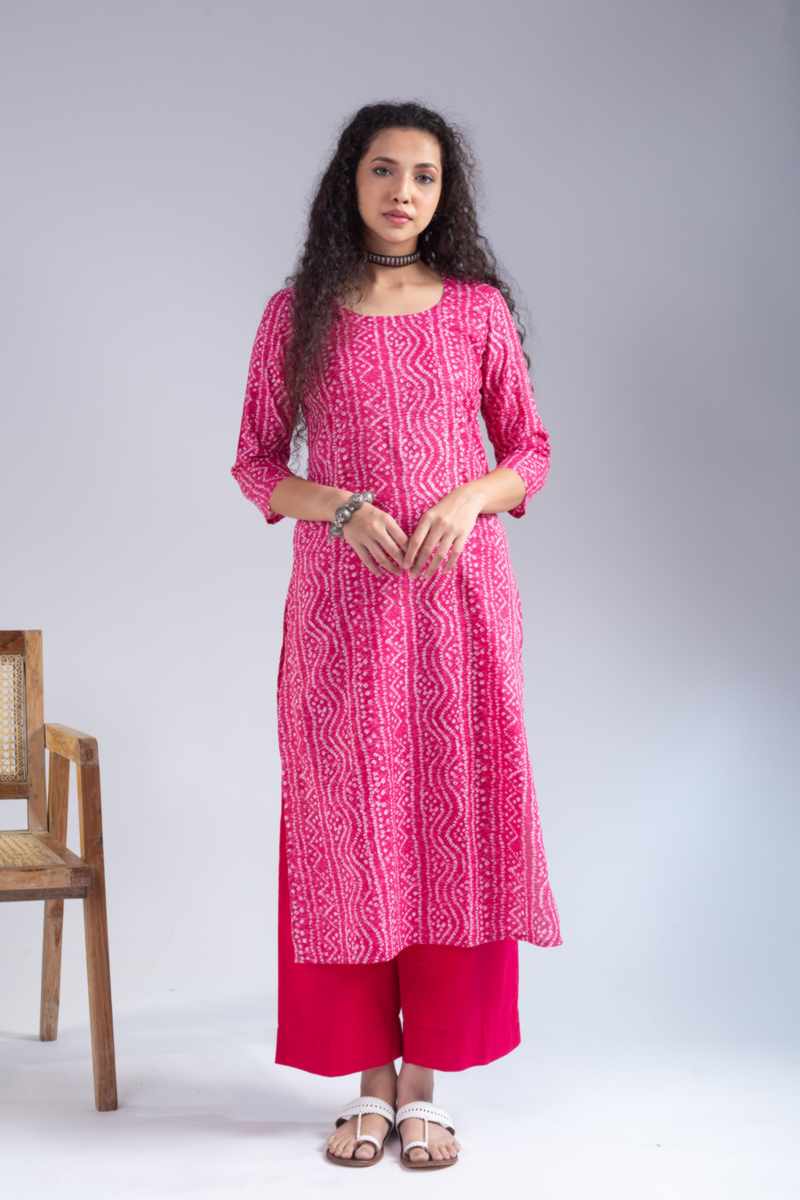 Image for Kusvaa Vcr242 Urice Cotton Straight Fit Kurta Front