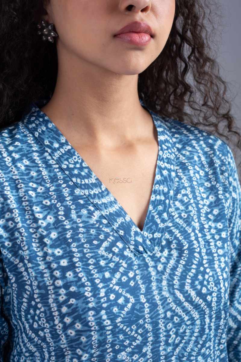 Image for Kusvaa Vcr243 Udvahni Cotton Straight Fit Kurta Closeup