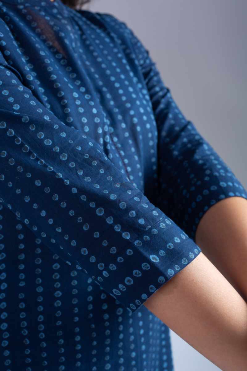 Image for Kusvaa Vcr246 Umayma Cotton Straight Kurta Closeup