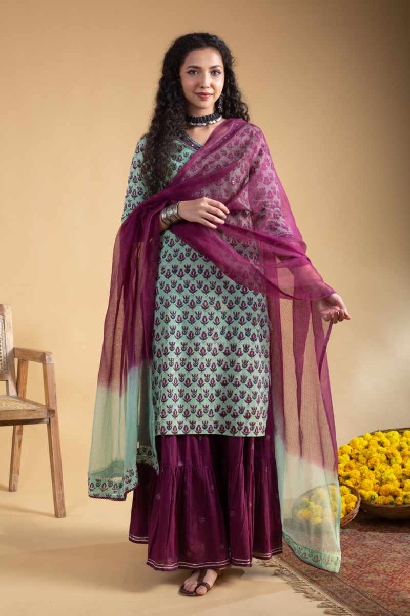 Image for Kusvaa Wsr424 Yesasri Cotton Complete Skirt Set Featured