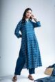 Image for Kusvaa Bpr50 Mythri Cotton Handblock Straight Kurta Front New