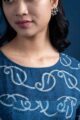 Image for Kusvaa Bpr51 Mandalyn Cotton Handblock Kurta Closeup New