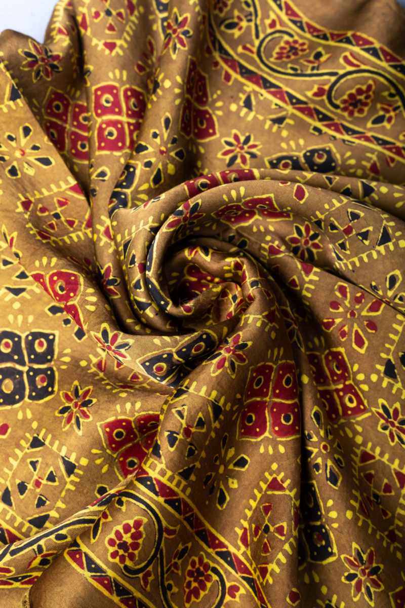 Image for Kusvaa Kiadupatta43 Mrinalini Kalamkari Modal Stole Front