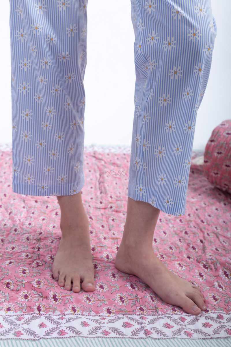 Image for Kusvaa Nekurta30 Saloni Cotton Loungewear Set Closeup 2