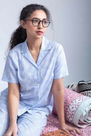 Image for Kusvaa Nekurta30 Saloni Cotton Loungewear Set Sitting
