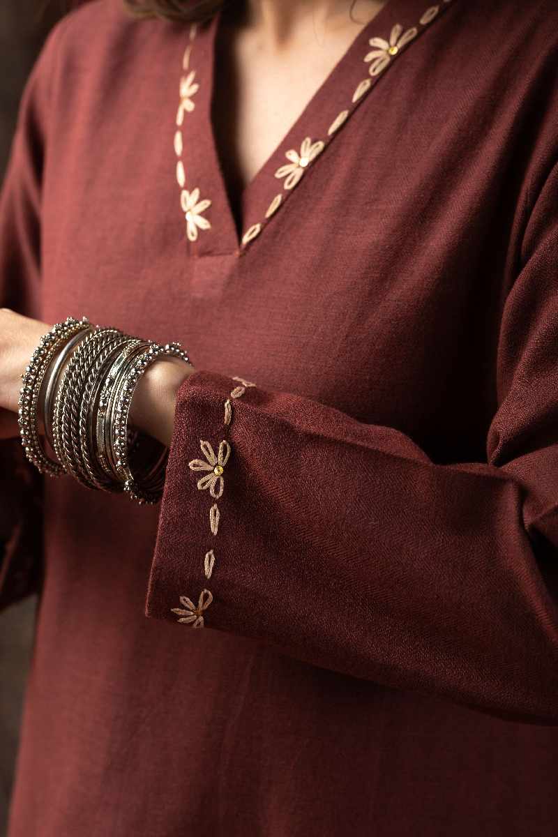 Image for Kusvaa Ws1082 Marelda Straight Fit Kurta Closeup Latest