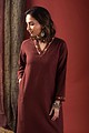 Image for Kusvaa Ws1082 Marelda Straight Fit Kurta Front Latest