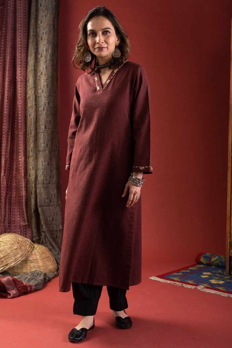 Image for Kusvaa Ws1082 Marelda Straight Fit Kurta Pattern Latest
