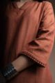 Image for Kusvaa Ws1086 Kiran Woolen Straight Fit Kurta Closeup 2
