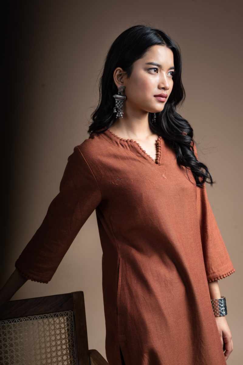 Image for Kusvaa Ws1086 Kiran Woolen Straight Fit Kurta Featured