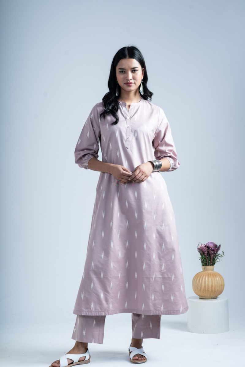 Image for Kusvaa Ws1090 Ekanta South Cotton Kurta Pant Set Featured