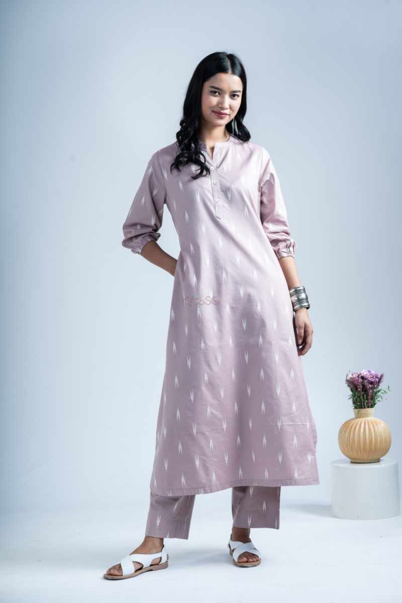 Image for Kusvaa Ws1090 Ekanta South Cotton Kurta Pant Set Front