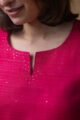 Image for Kusvaa Ws967 Artha Mahi Silk Short Kurti Closeup