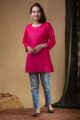 Image for Kusvaa Ws967 Artha Mahi Silk Short Kurti Front