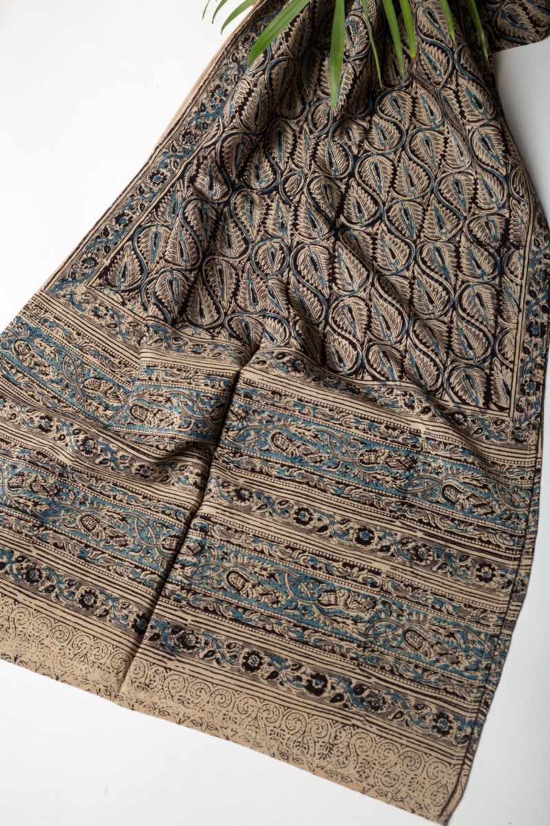 Image for Kusvaa Chdu02 Chelsea Assam Silk Stole Side