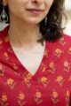 Image for Kusvaa Mbek01 Lavanya Cotton Booti Print Kurta Closeup 2