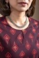 Image for Kusvaa Mbek03 Tanvi Cotton Bootil Print Kurta Closeup