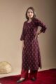 Image for Kusvaa Mbek03 Tanvi Cotton Bootil Print Kurta Side