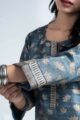 Image for Kusvaa Ne19 Rubaina Tussar Kurta Pant Set Closeup 2