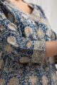 Image for Kusvaa Ne32 Suhani Cotton Kalamkari Kurta Closeup 2