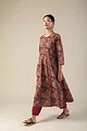 Image for Kusvaa Ne37 Kashiti Cotton Kalamkari Kurta Front New