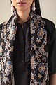 Image for Kusvaa Ne39 Ashita Linen Satin Kurta Pant Set Closeup New