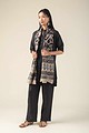 Image for Kusvaa Ne39 Ashita Linen Satin Kurta Pant Set Front New