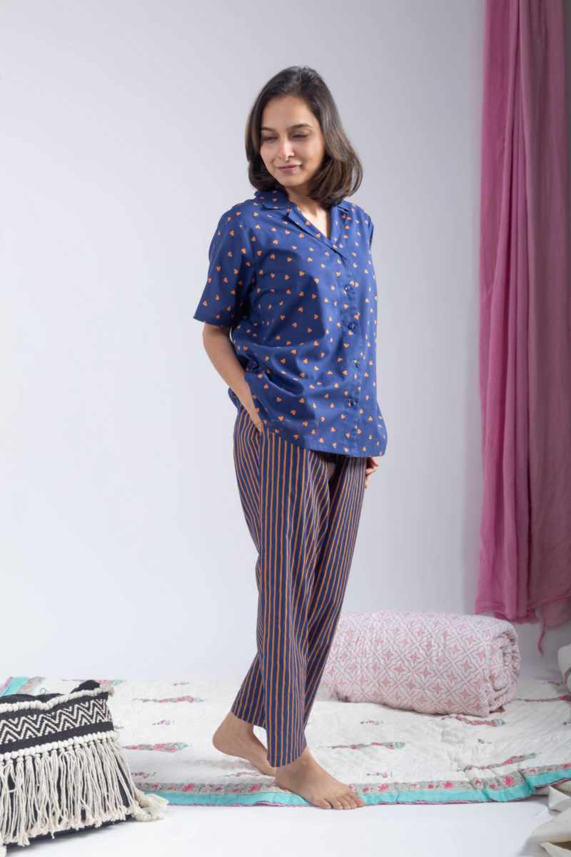 Image for Kusvaa Ne41 Hira Cotton Loungewear Set Closeup