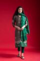 Image for Kusvaa Nekurta20 Chandria Tussar Kurta Pant Set Front