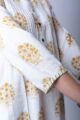 Image for Kusvaa Vcr197k Anshika Cotton Handblock Kurta Closeup 2