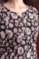 Image for Kusvaa Vcr256 Mitali Cotton Floral Jaal Print Kurta Closeup