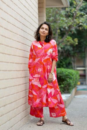 Image for Kusvaa Avdaf280 Amita Muslin Co Ord Set Side