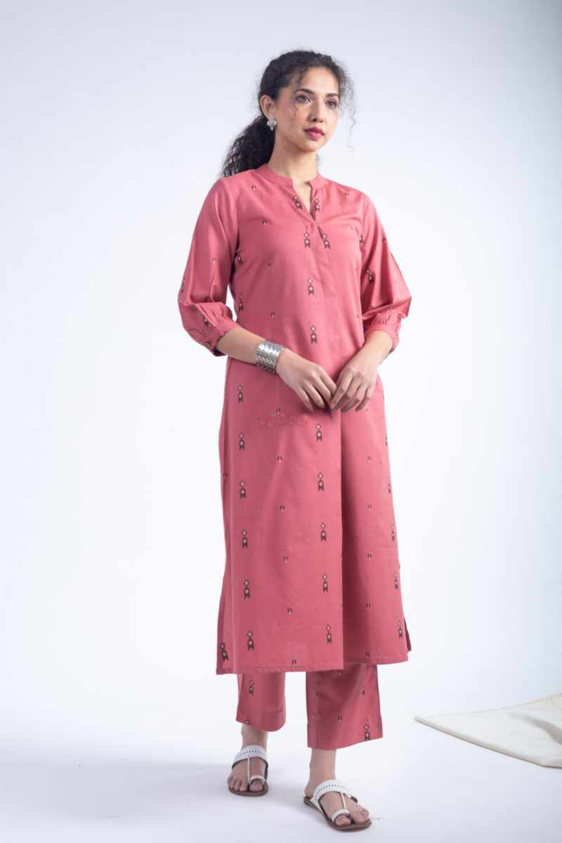 Image for Kusvaa Ws1092 Priyana South Dobby Kurta Palazzo Set Featured