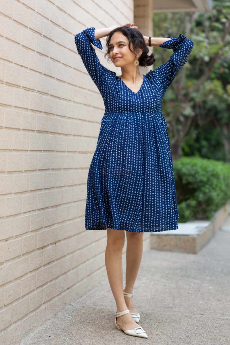 Image for Kusvaa Avdaf236 Kriti Modal Dress Closeup New