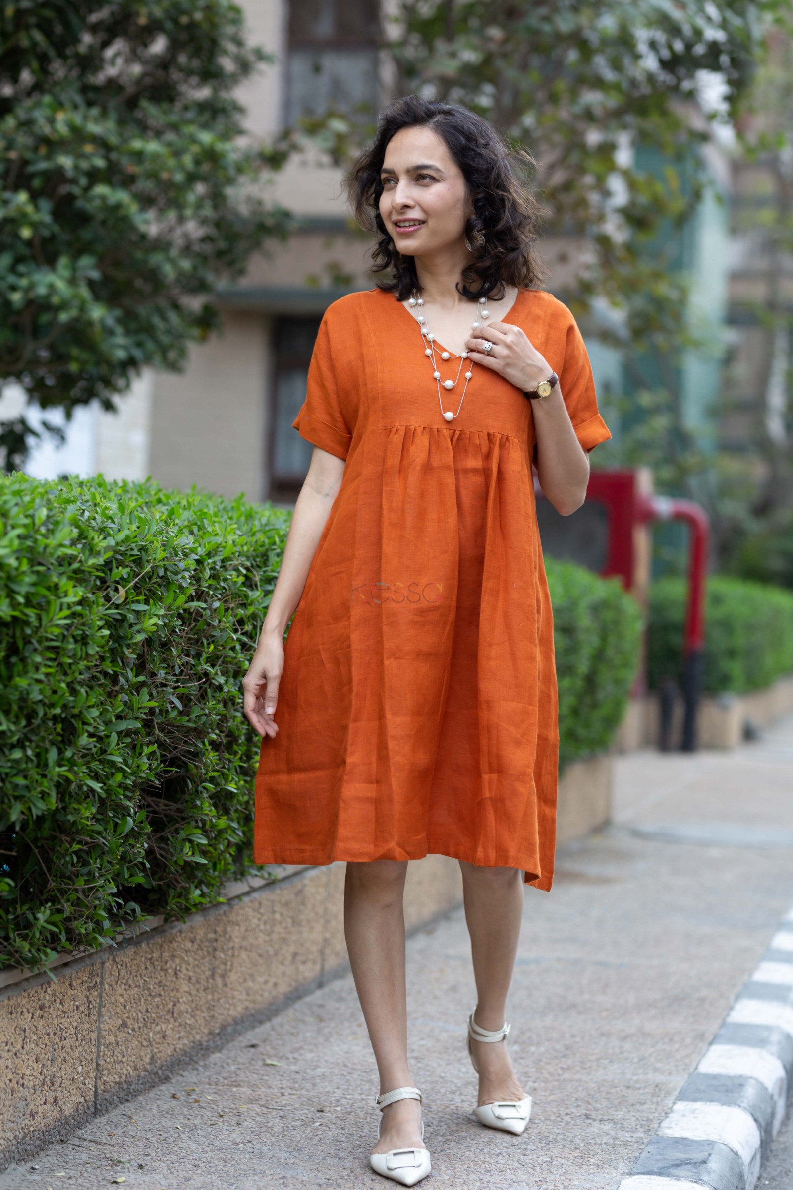 Buy On-demand AVDAF242 Hemlata Linen Dress Online | Kusvaa Buy On-demand AVDAF242 Hemlata Linen Dress Online | Kusvaa