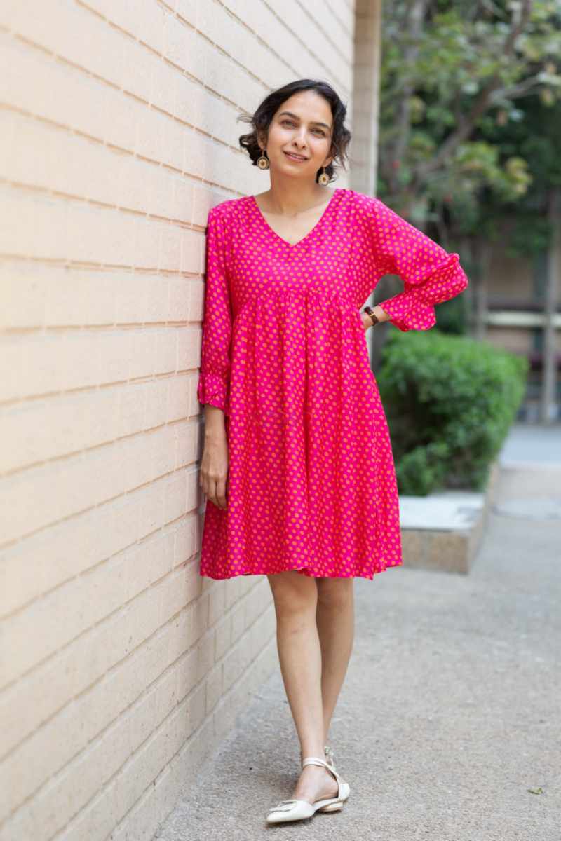 Image for Kusvaa Avdaf253 Aslesha Muslin Dress Front New