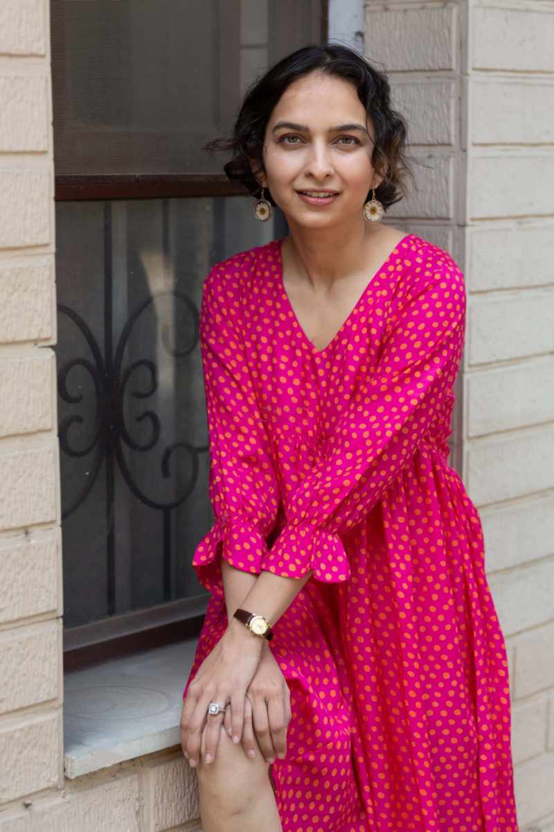 Image for Kusvaa Avdaf253 Aslesha Muslin Dress Sitting New