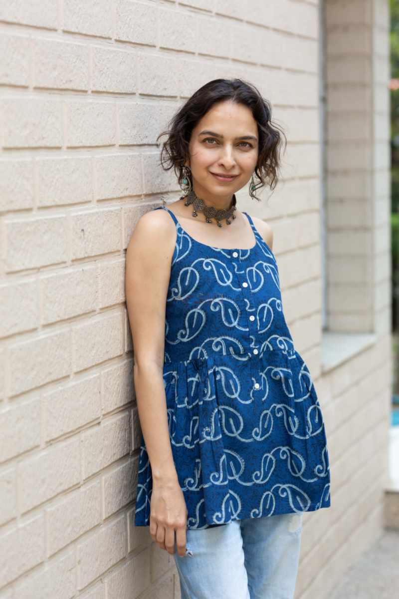 Image for Kusvaa Bpr57 Jerrie Cotton Spaghetti Top Front