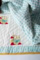 Image for Kusvaa Kaq291 Somdatta Blockprint Mulmul Baby Quilt Side