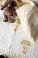 Image for Kusvaa Kaq294 Hritvi Blockprint Mulmul Baby Quilt Closeup